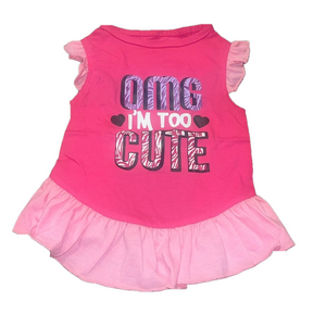 small dog pink dress